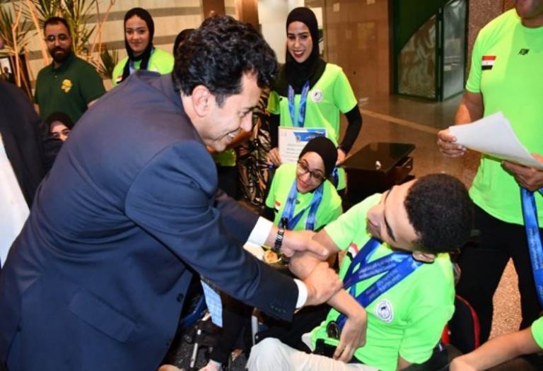 وزير الرياضة يكرم منتخب البوتشيا تقديرًا لإنجازاته في بطولة إفريقيا